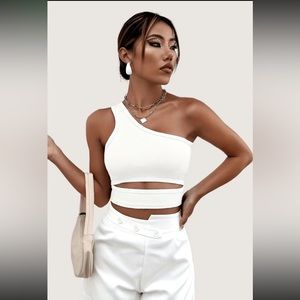 One Shoulder Tank Top